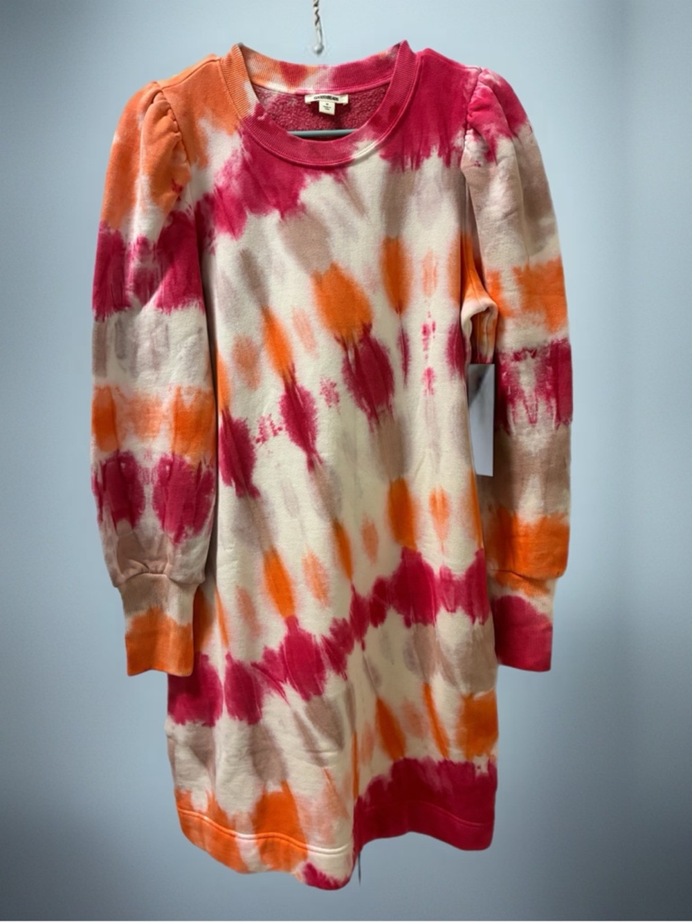 Goodthreads Tie-Dye Midi Dress in Pink, Orange, Cream